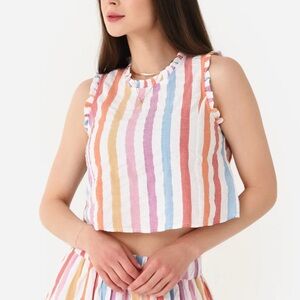 dRA Los Angeles striped AVIANA TOP